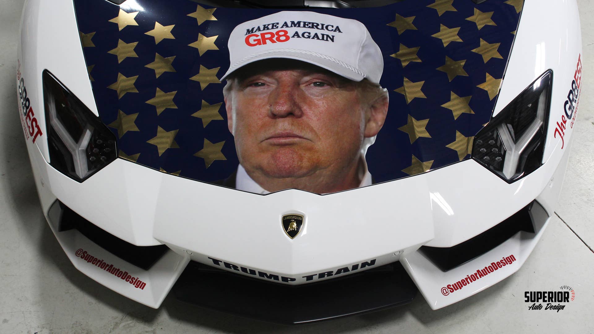 Lamborghini Trumpventador nose