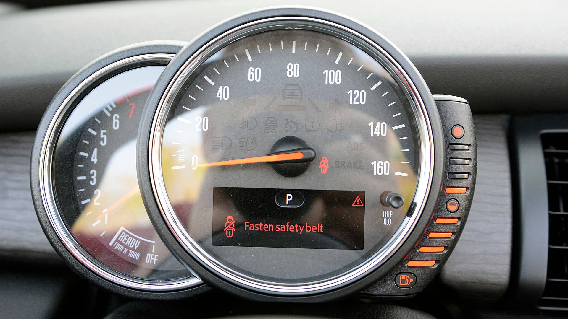 2017 Mini Cooper Convertible gauges