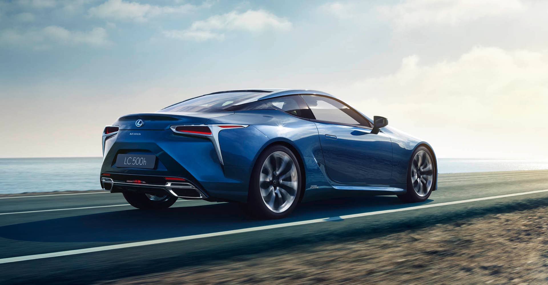 2017 Lexus LC 500h rear 3/4