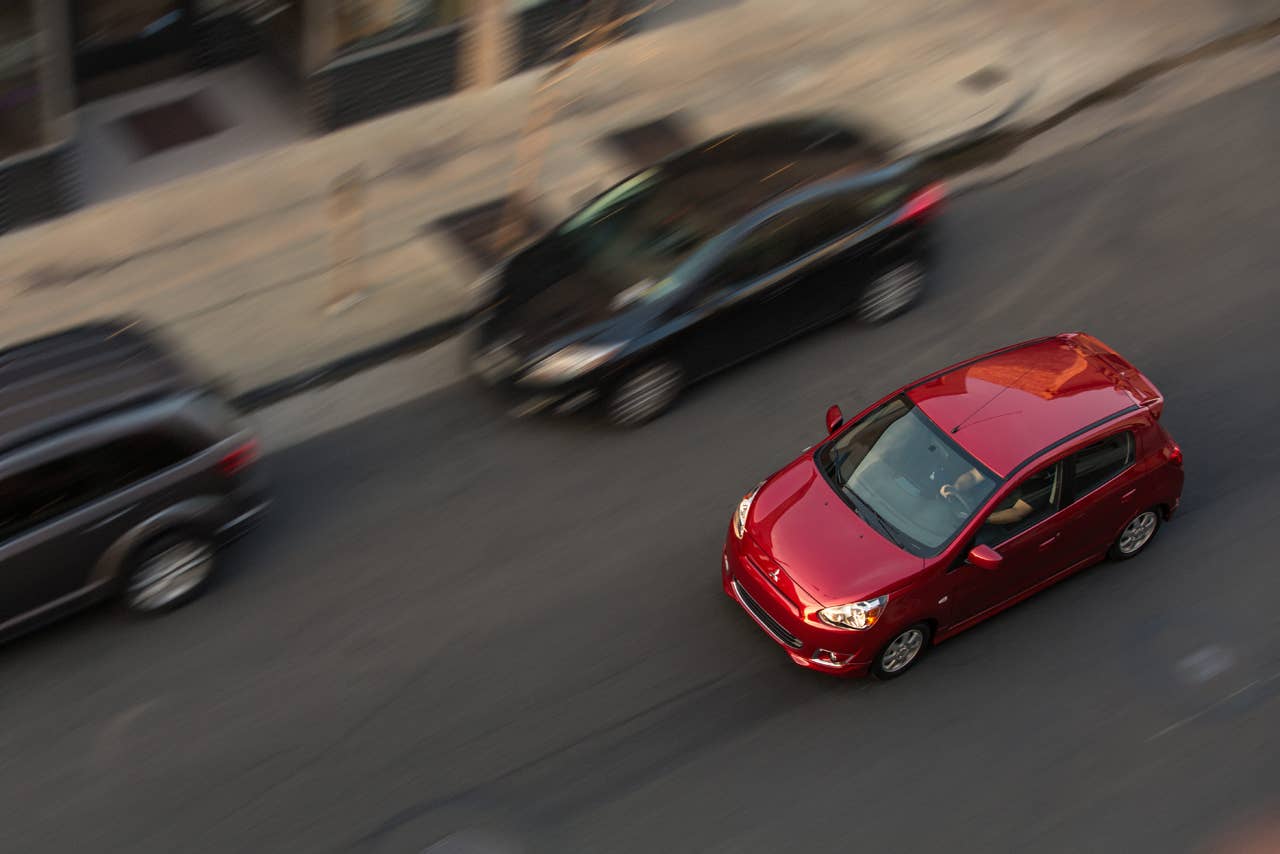 2014 Mitsubishi Mirage ES.
