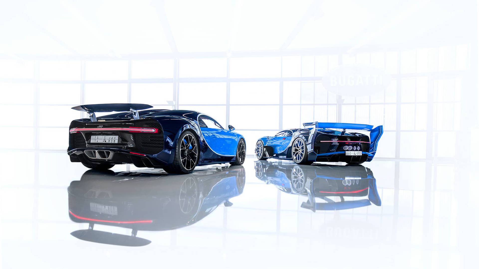 Bugatti Chiron rear 3/4