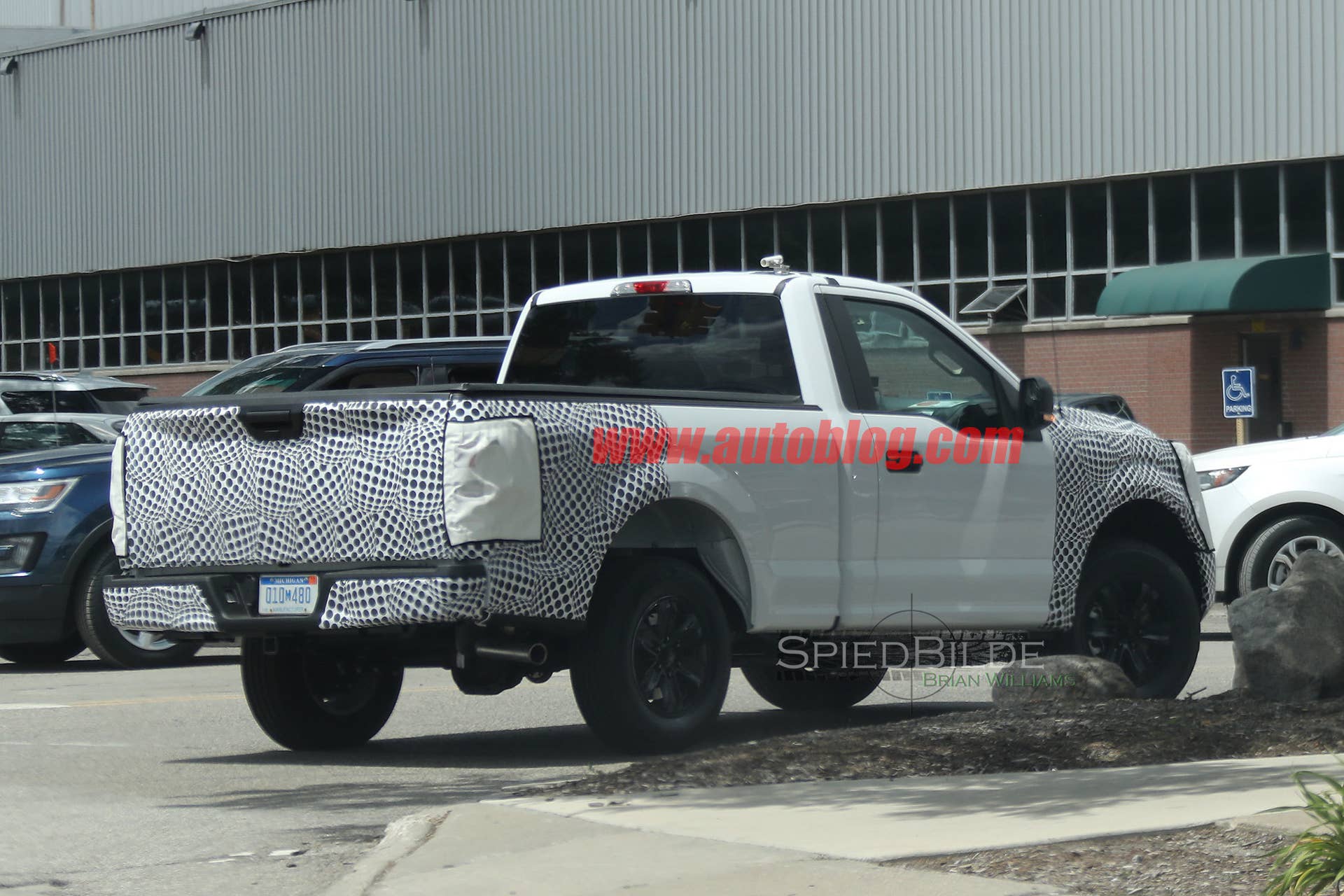 2018 ford f-150 spy photo side parking lot
