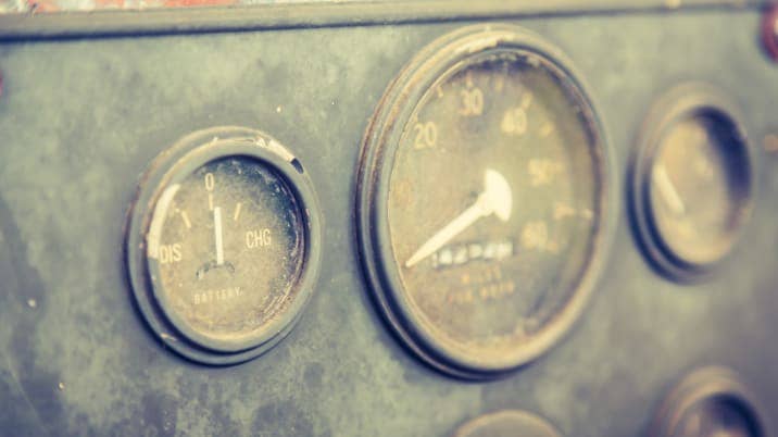 vintage car gauge meter ...