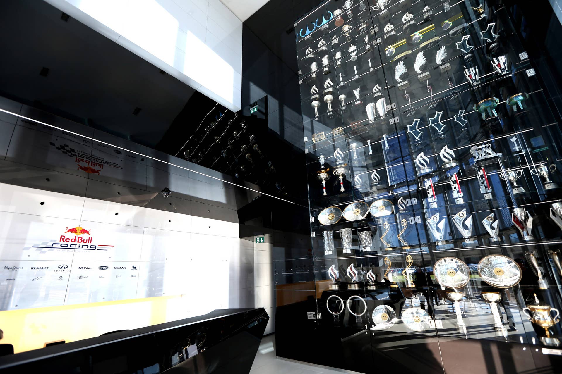Red Bull Racing trophy case