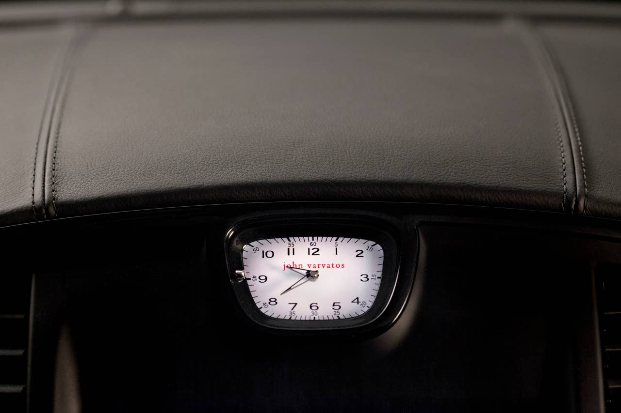 2013 Chrysler 300C John Varvatos Edition clock detail