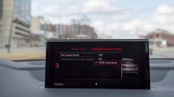 Audi Q7 adaptive cruise control settings
