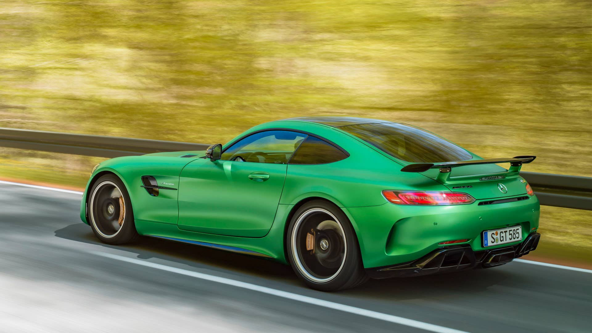 2018 Mercedes-AMG GT R rear three-quarter