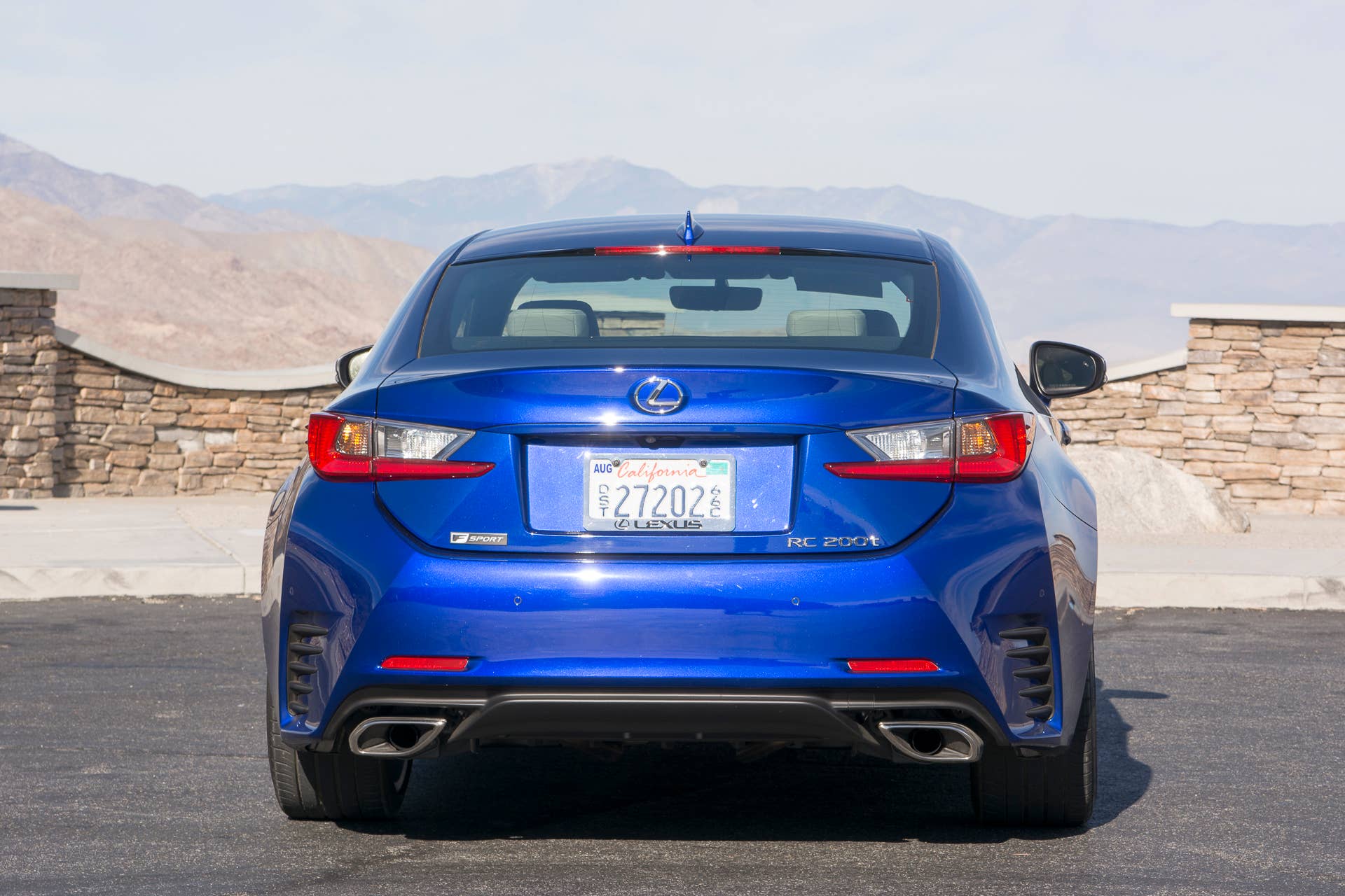 lexus rc rear tail turbocharged 2016