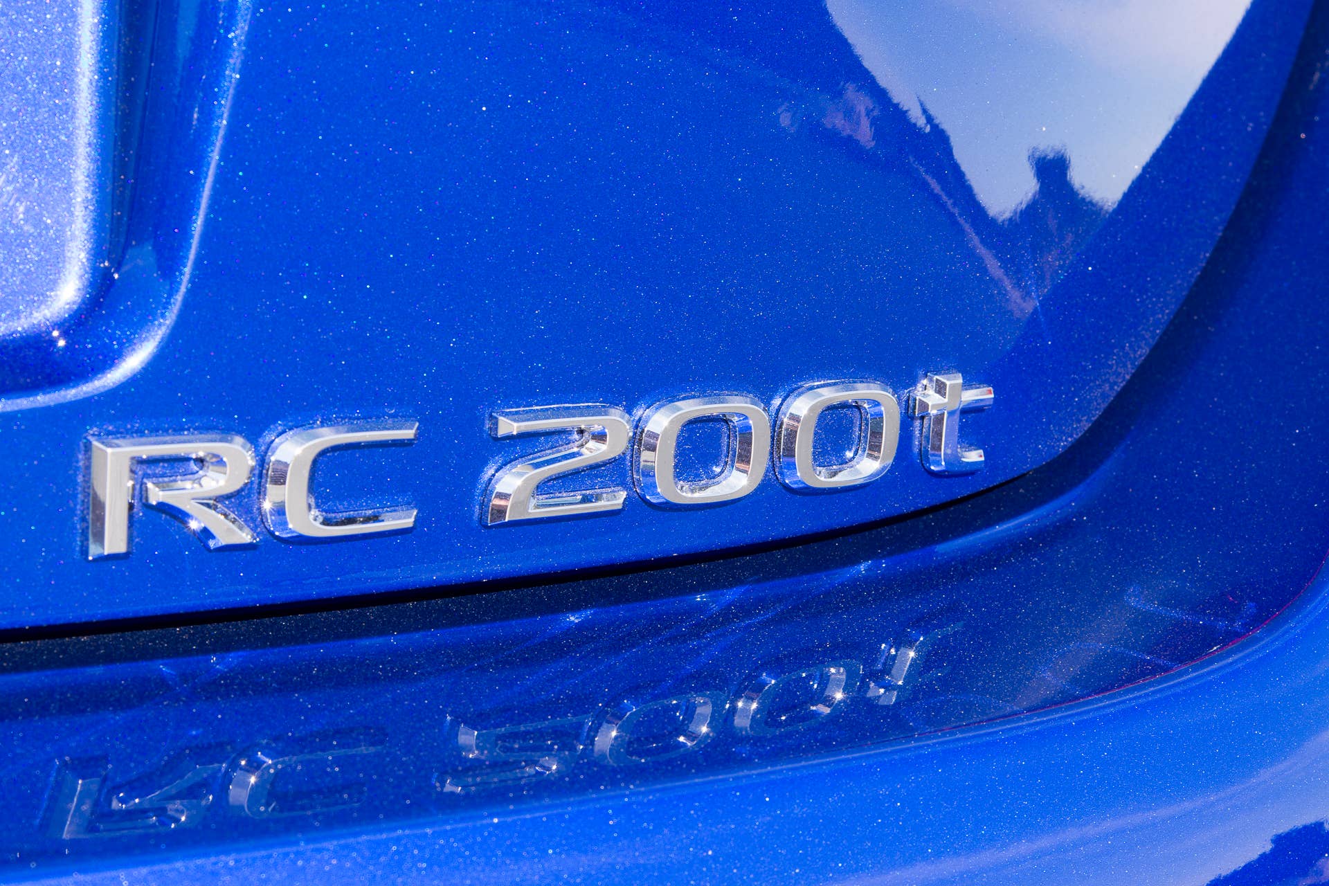 2016 lexus rc200t badge chrome