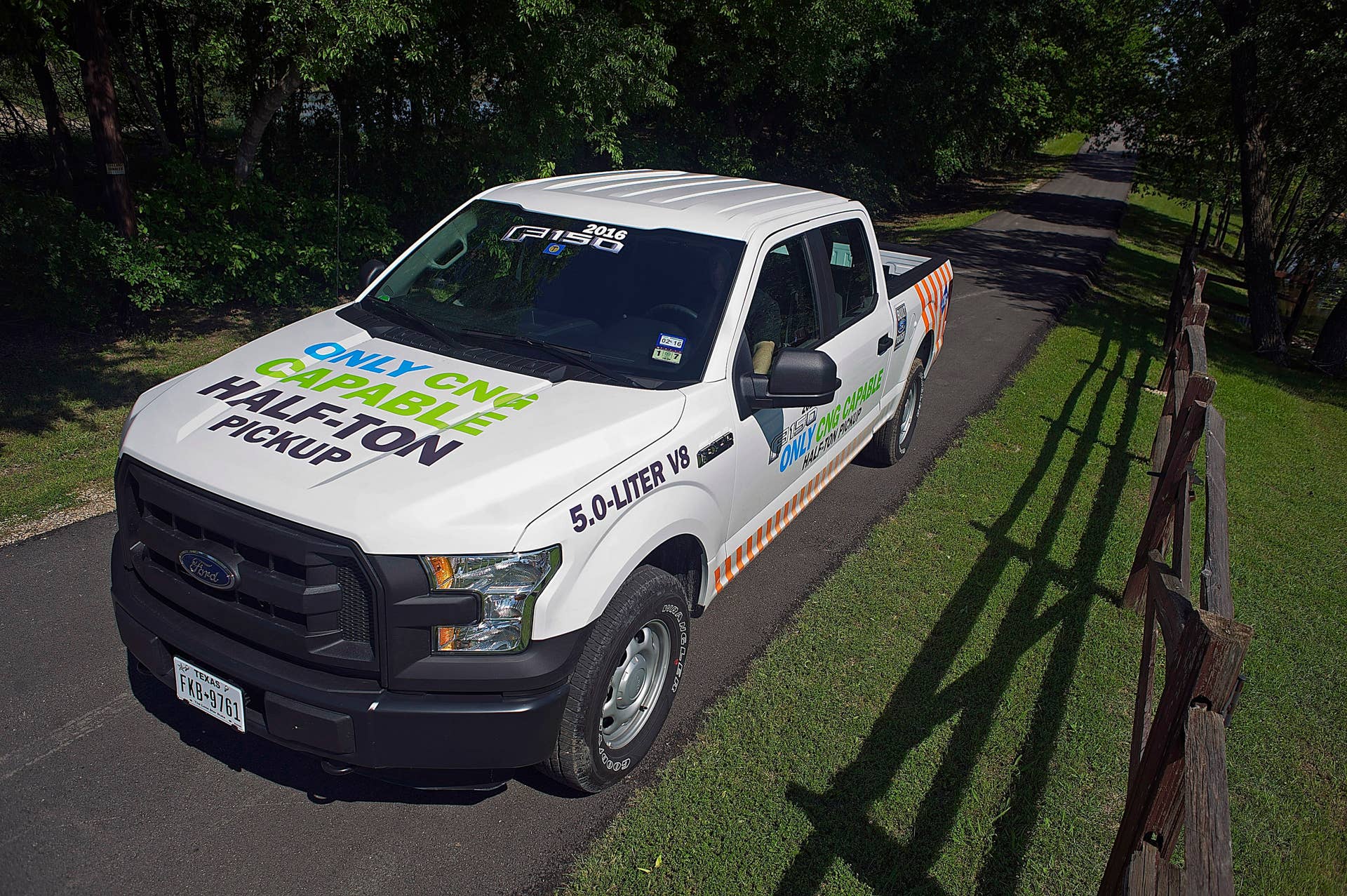 white 2016 ford f-150 cog and propane top