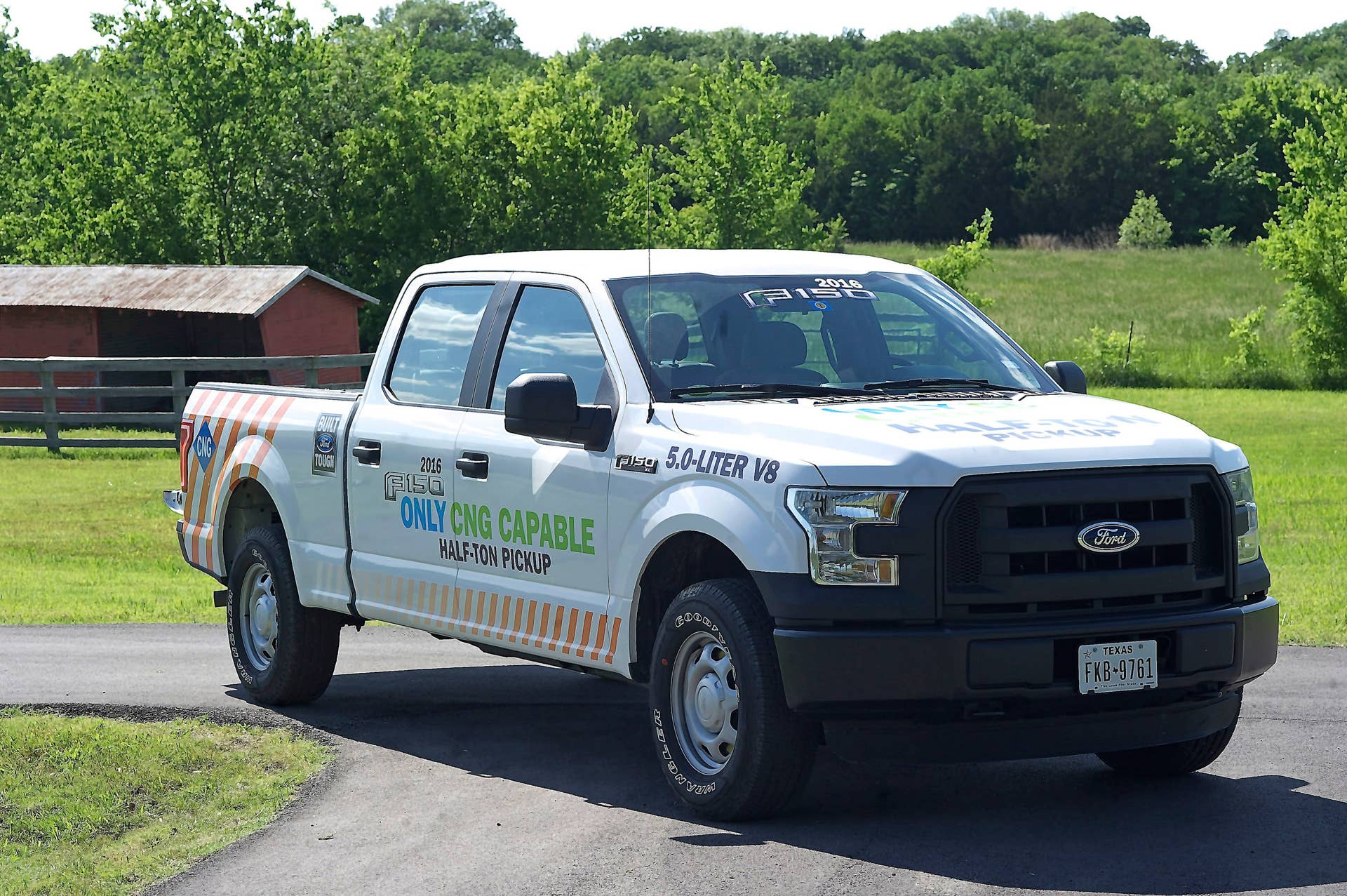 white 2016 ford f-150 cog and propane decorated exterior