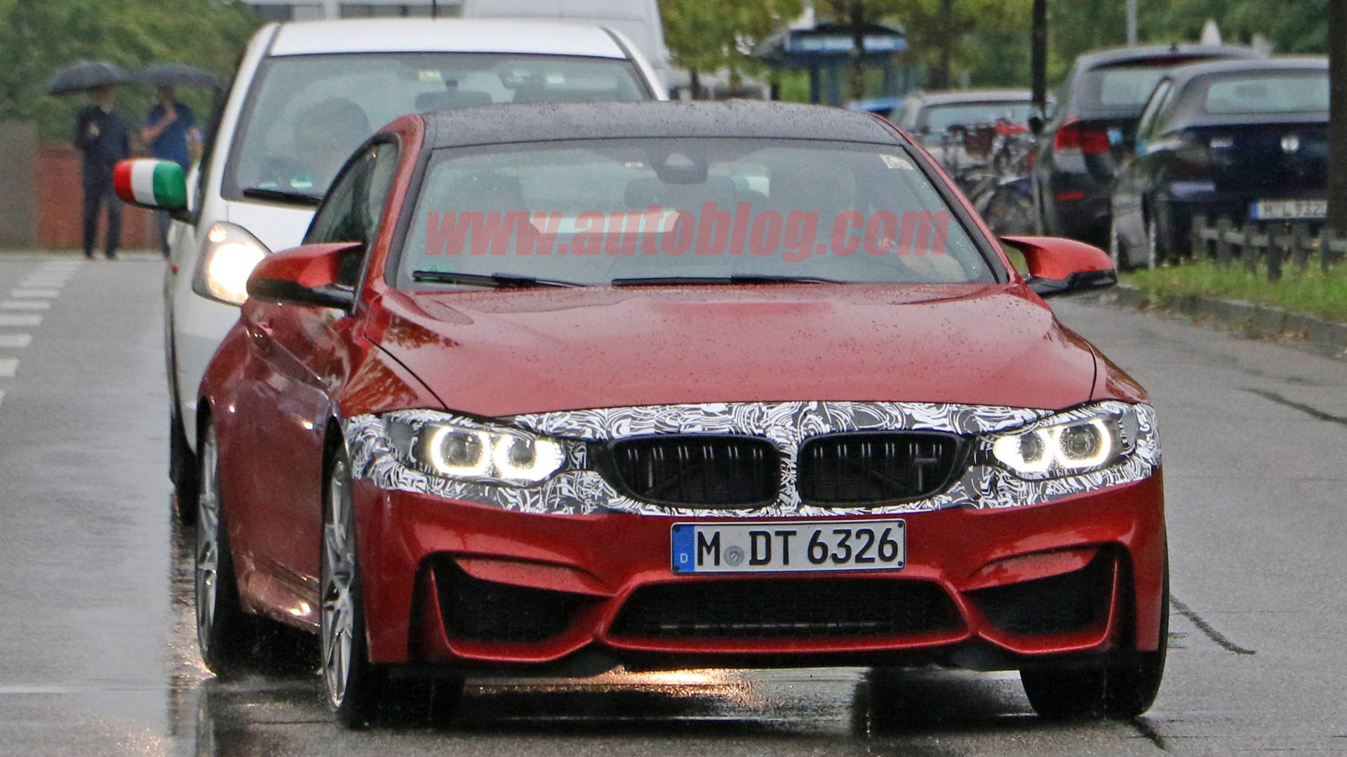 BMW M4 Facelift Spy Shots Front End Close Up Exterior