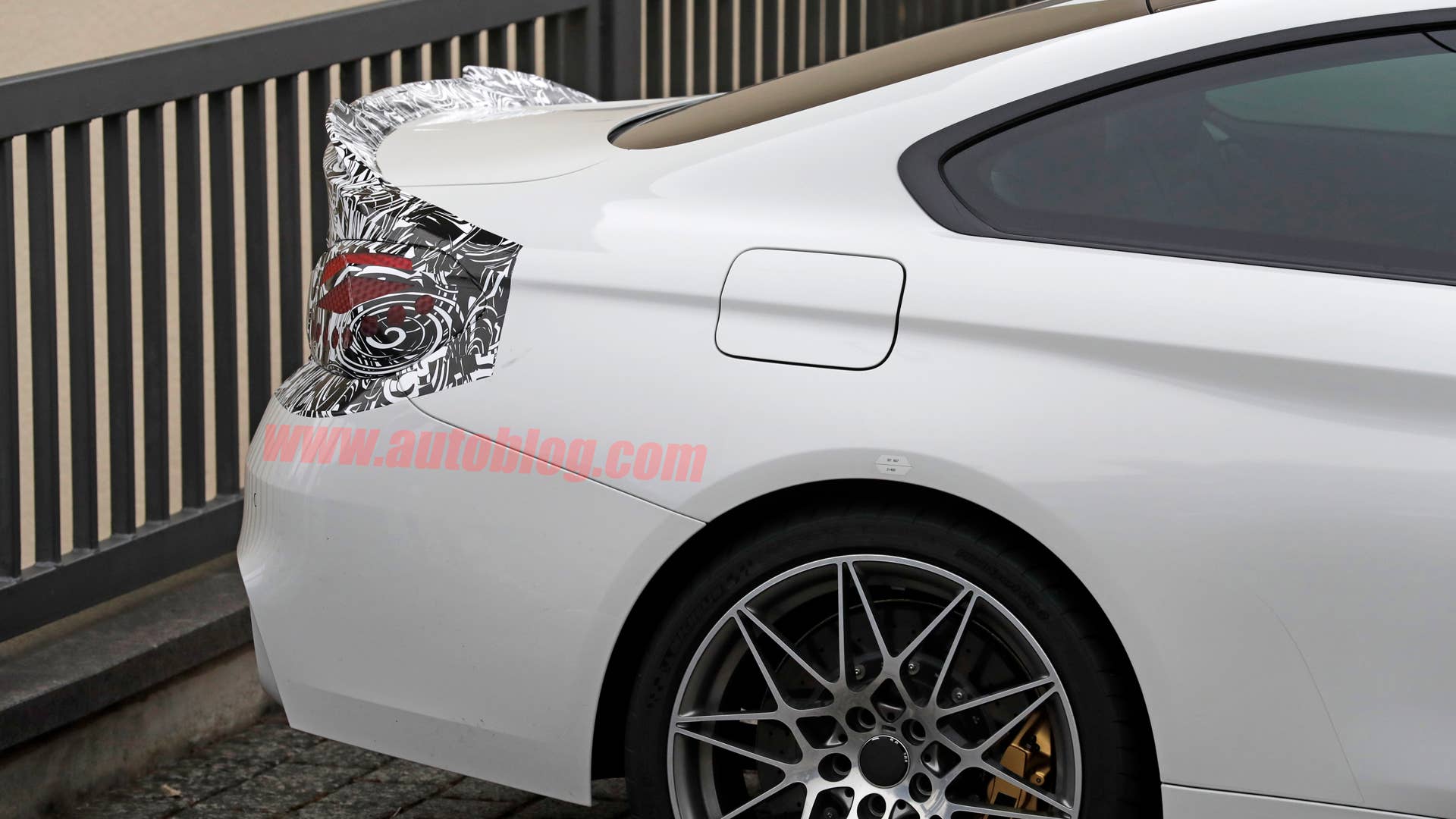 BMW M4 Facelift Spy Shots Rear End Close Up Exterior