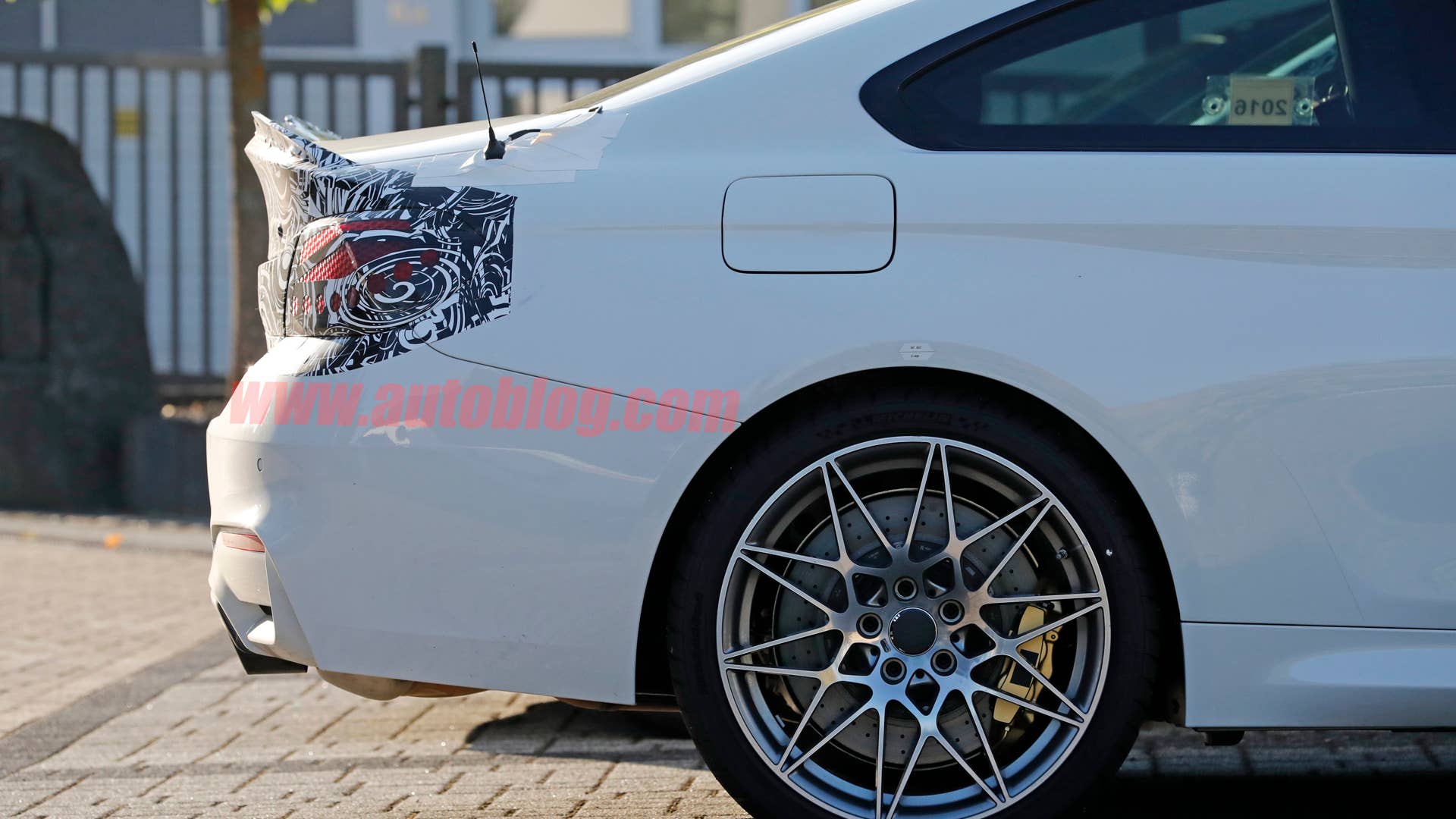 BMW M4 Facelift Spy Shots Rear End Close Up Exterior