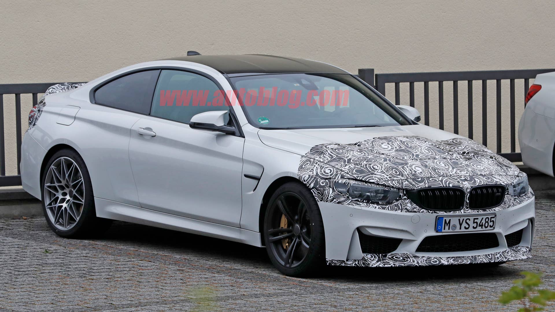 BMW M4 Facelift Spy Shots Three Quarter Front End Exterior