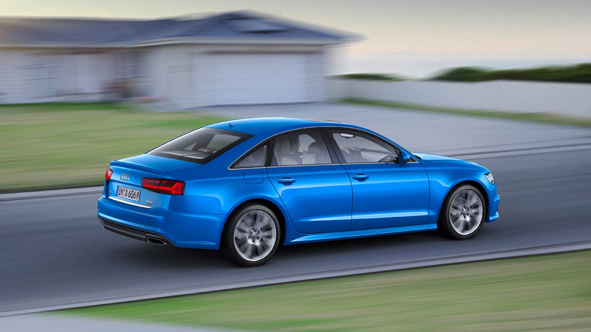 2017 Audi A6 rear 3/4 moving