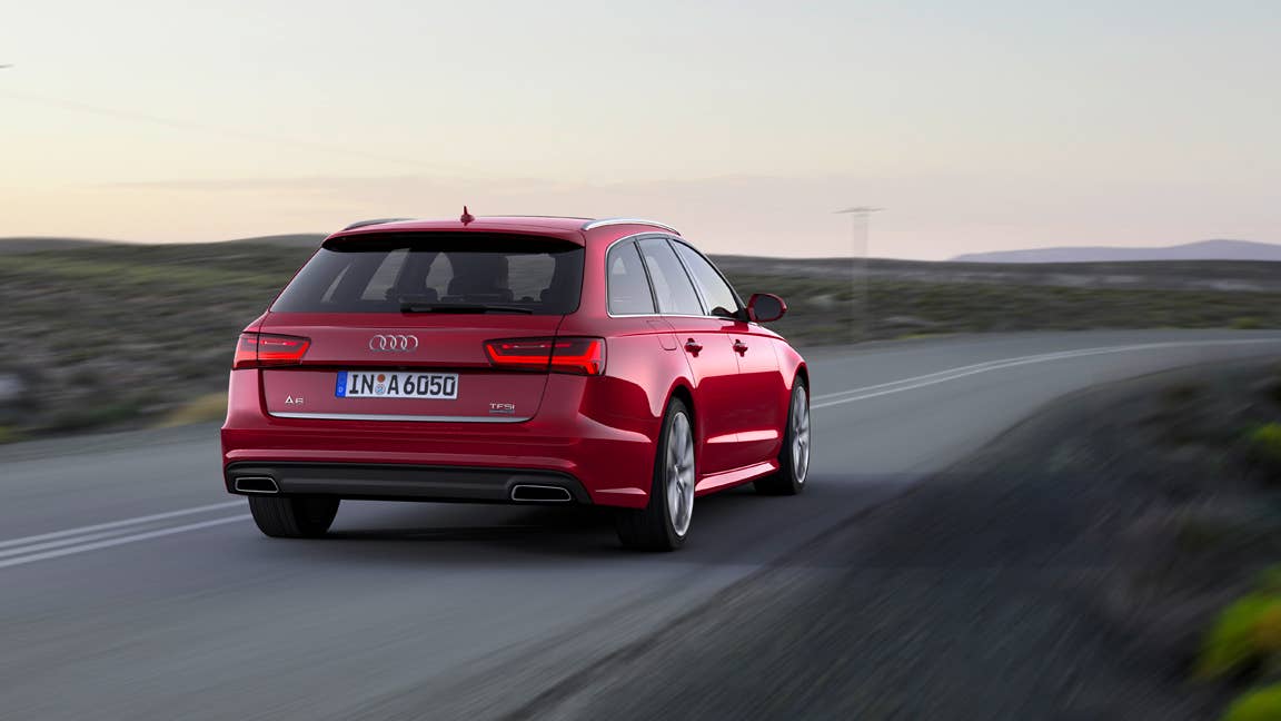 2017 Audi A6 Avant rear 3/4 moving