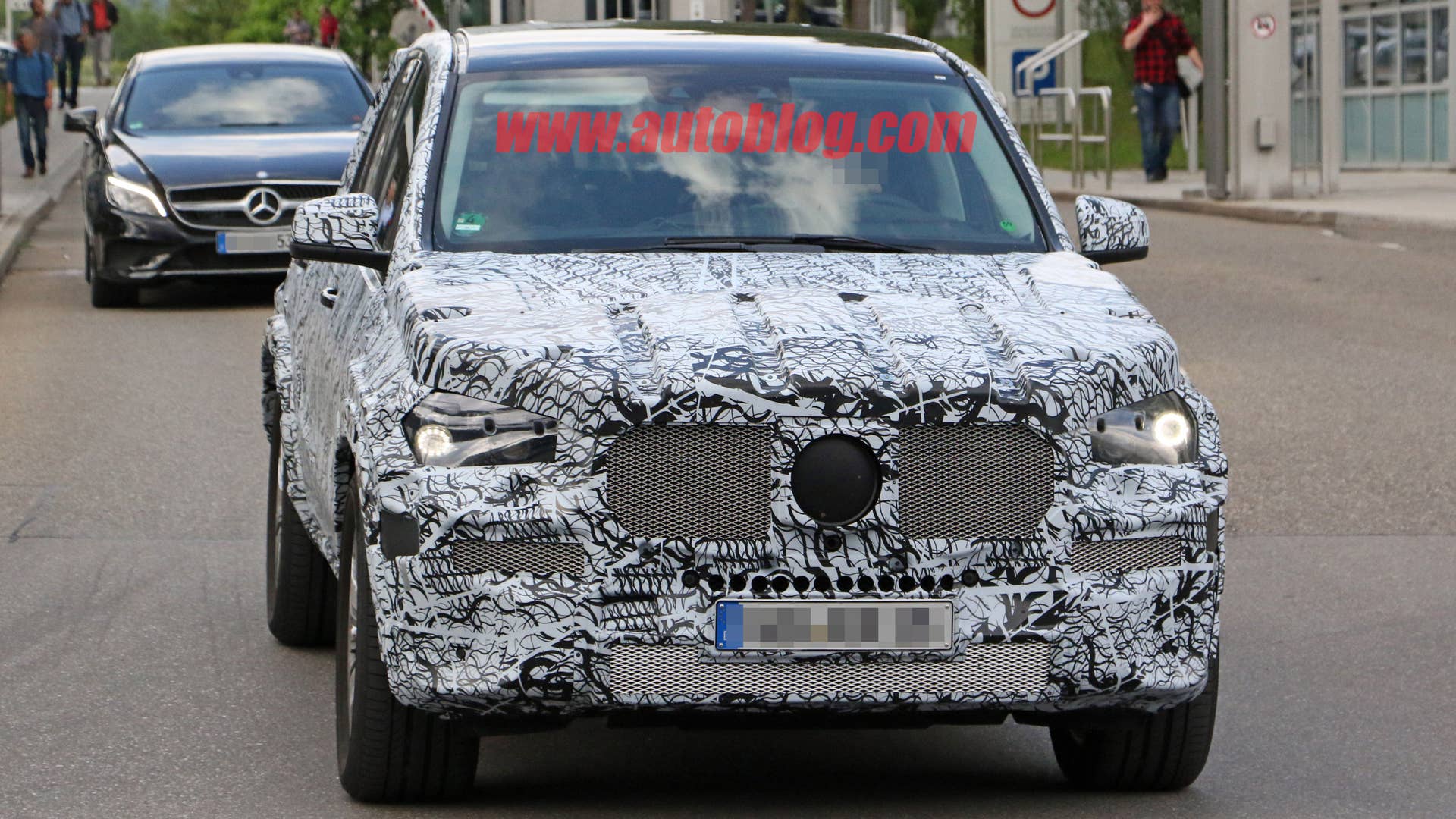 2018 mercedes benz gle spy photo front camo