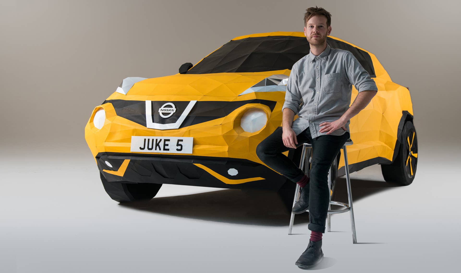 Nissan Juke origami artist