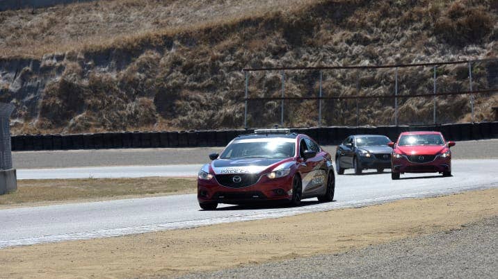 Mazda G-Vectoring Control demonstration at Mazda Raceway Laguna Seca