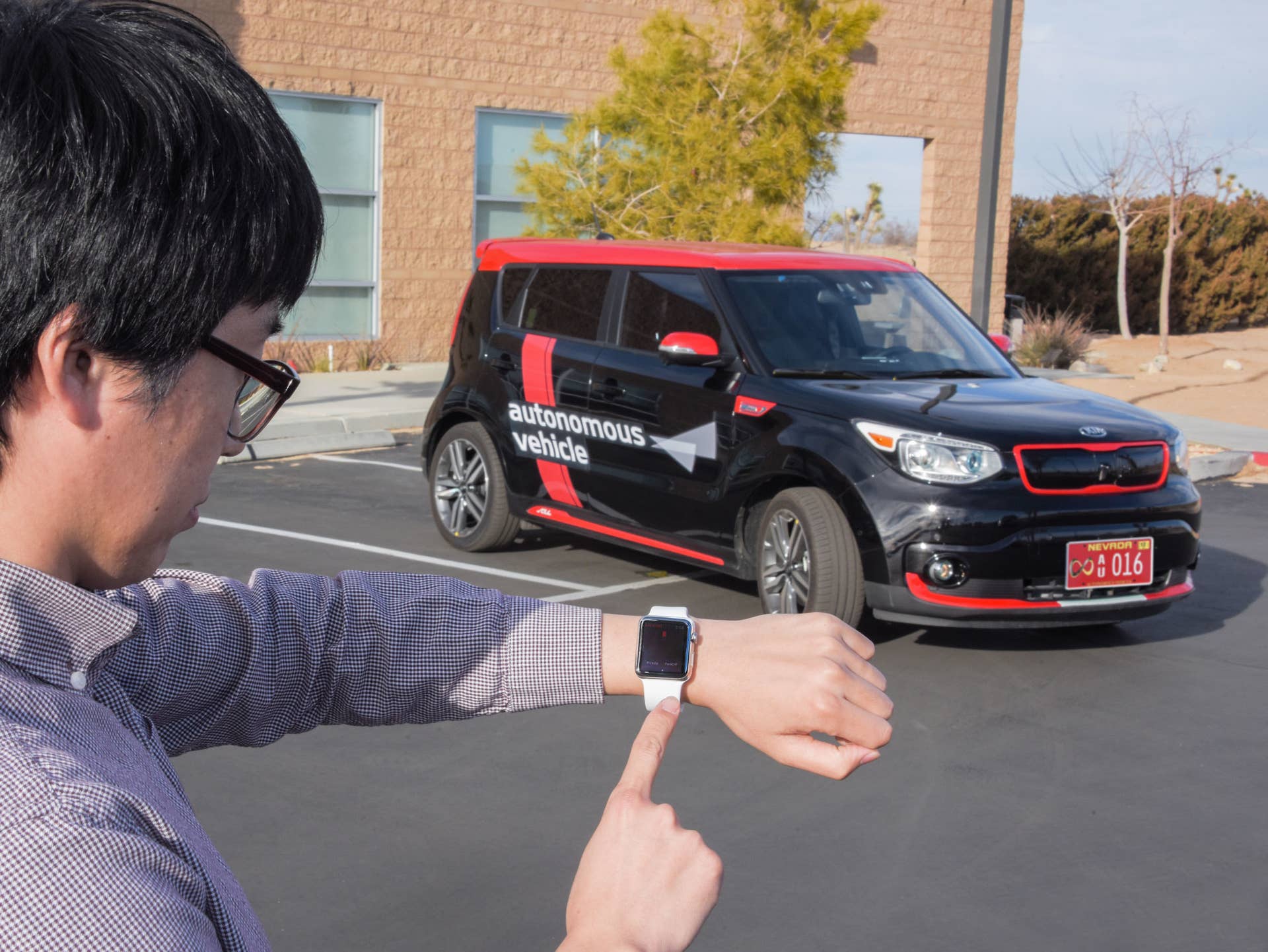 kia autonomous soul ev parking