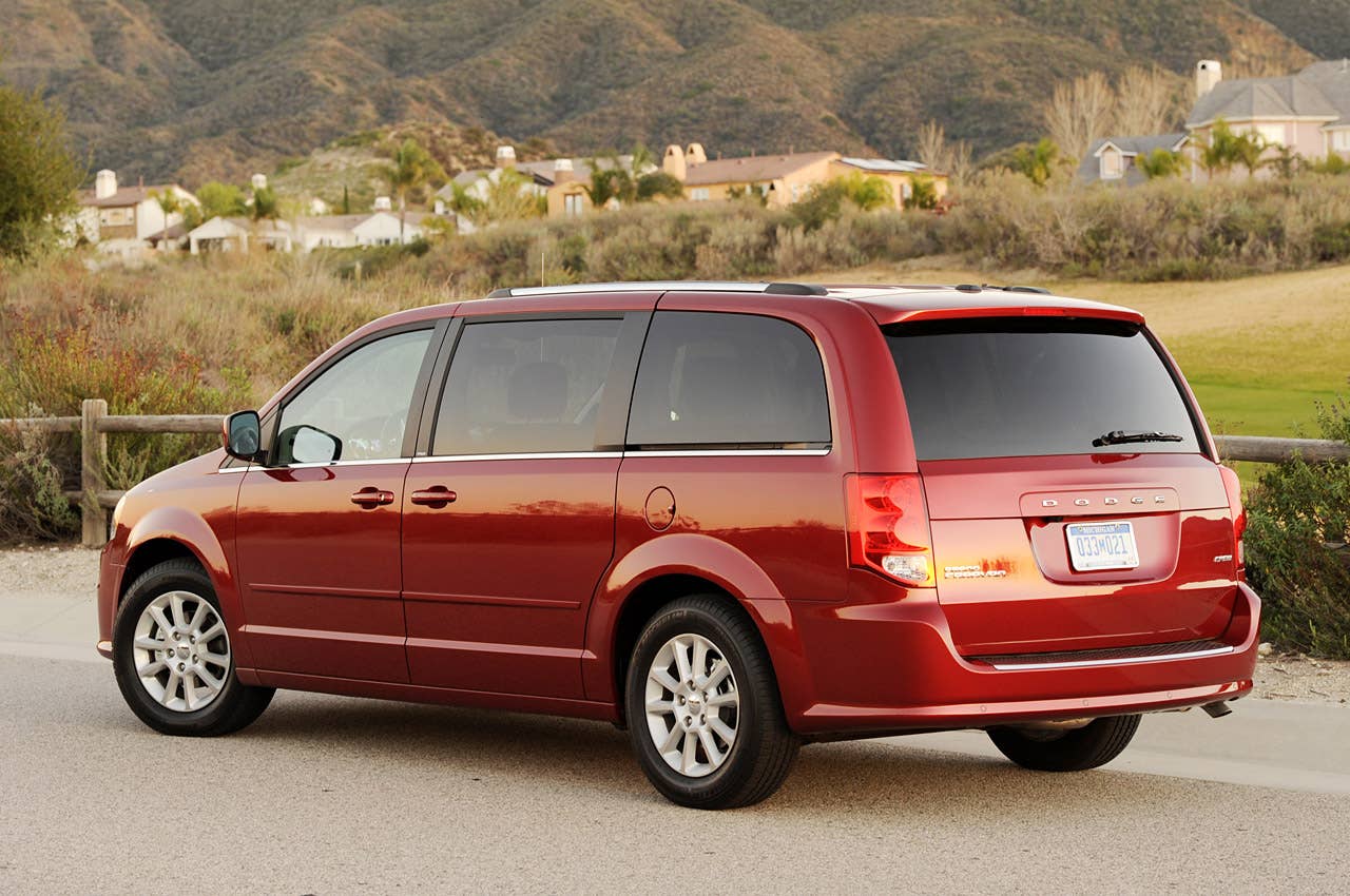 2011 Dodge Grand Caravan rear 3/4 view