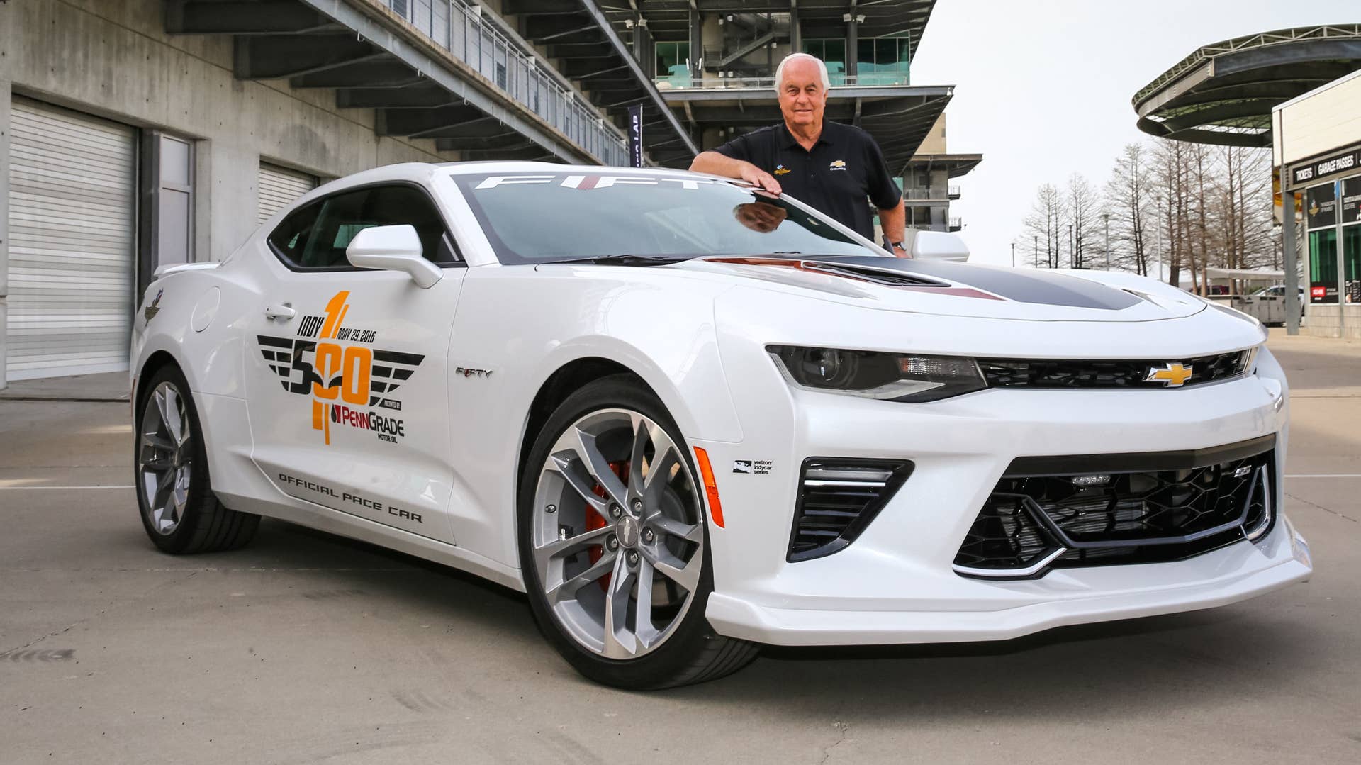 2017 chevy camaro ss 50th anniversary edition pace car with roger penske three quarters