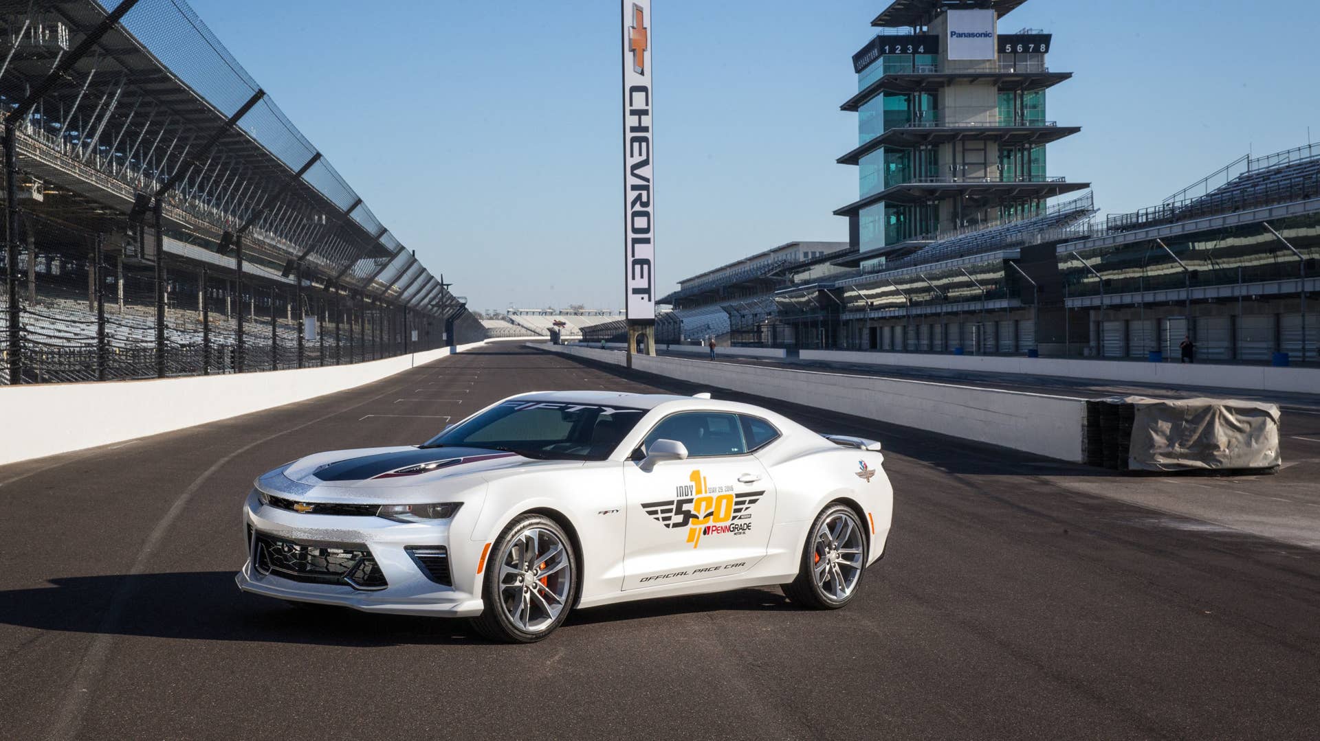 2017 chevy camaro ss 50th anniversary edition pace car on track
