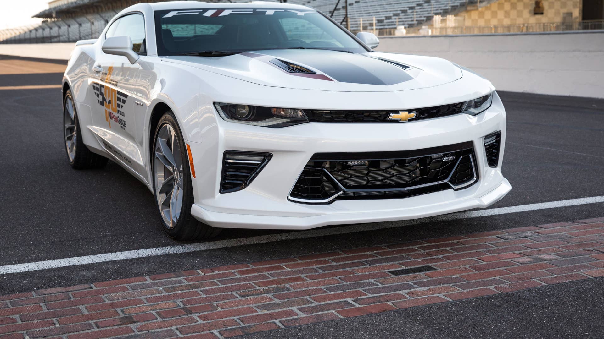 2017 chevy camaro ss 50th anniversary edition pace car three quarters bricks