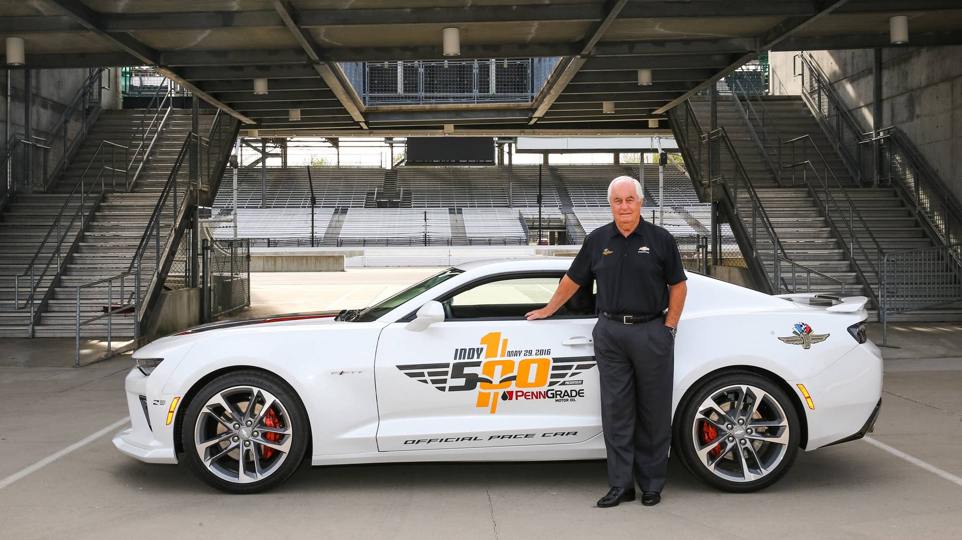 2017 chevy camaro ss 50th anniversary edition pace car with roger penske profile