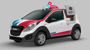 Domino's pizza delivery car