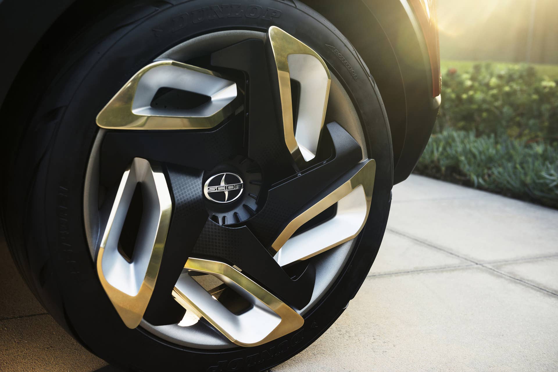 The Scion C-HR concept shown off in red for the LA Auto Show, wheel.