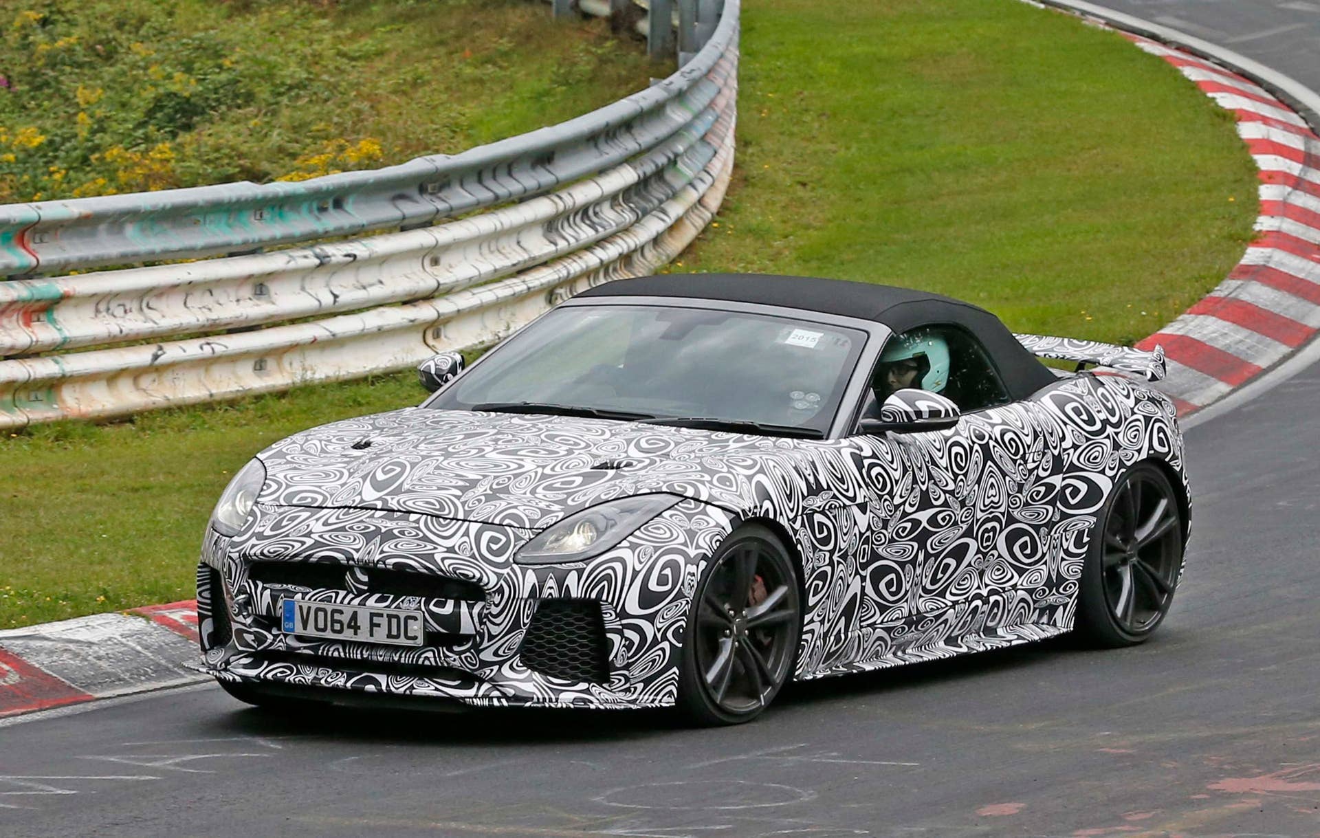 jaguar f-type svr convertible side