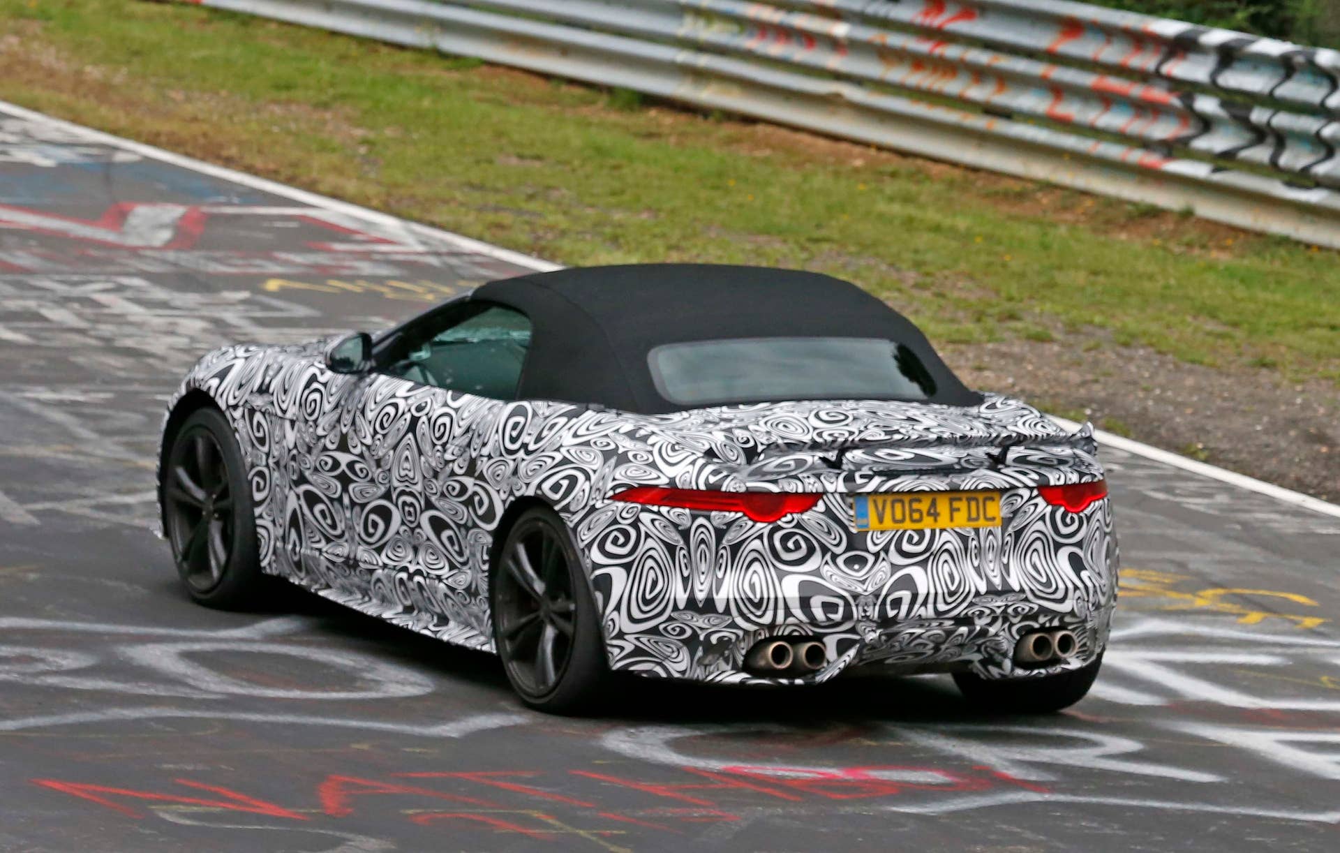 jaguar f-type svr convertible rear