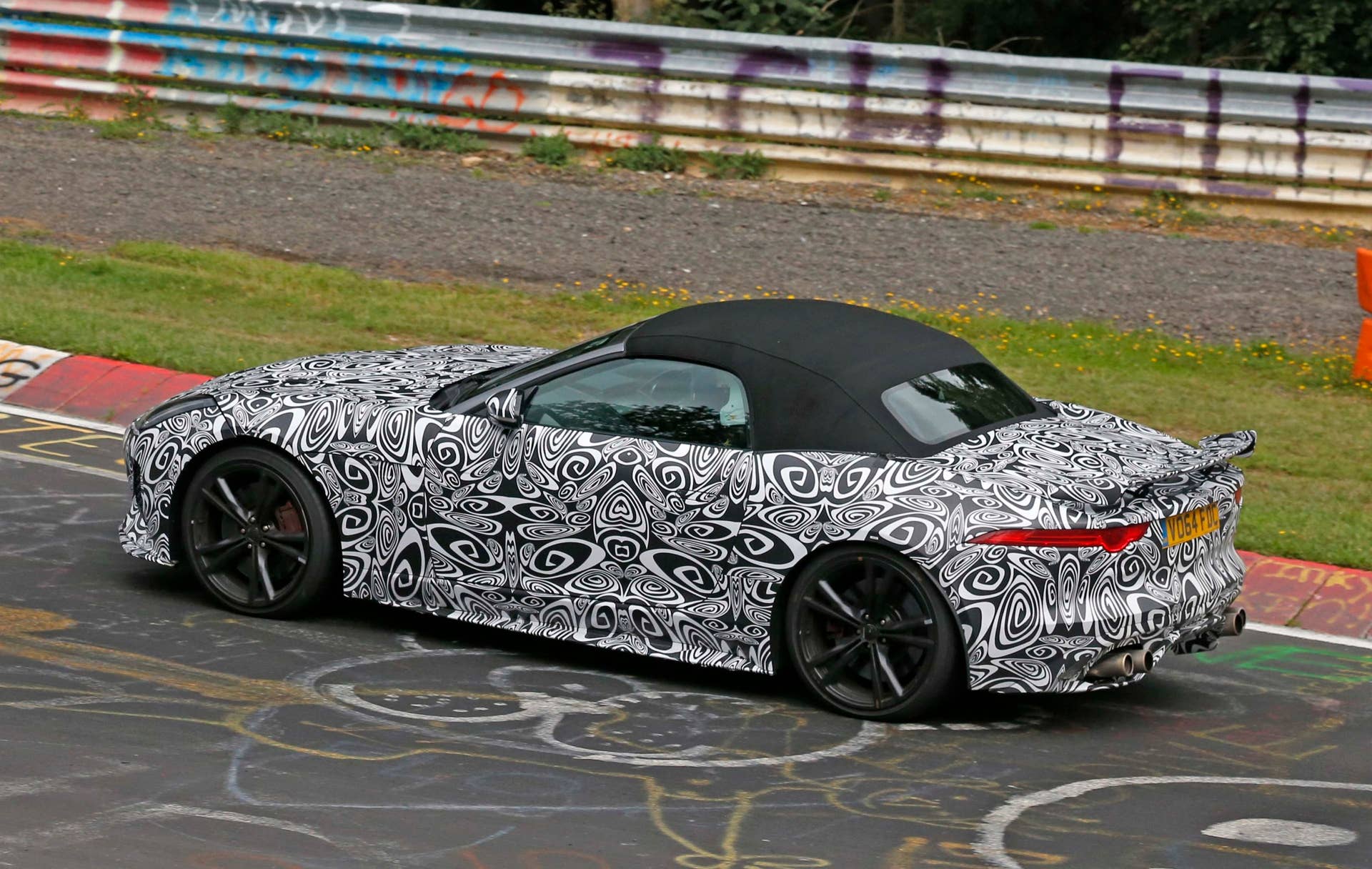 jaguar f-type svr convertible angle