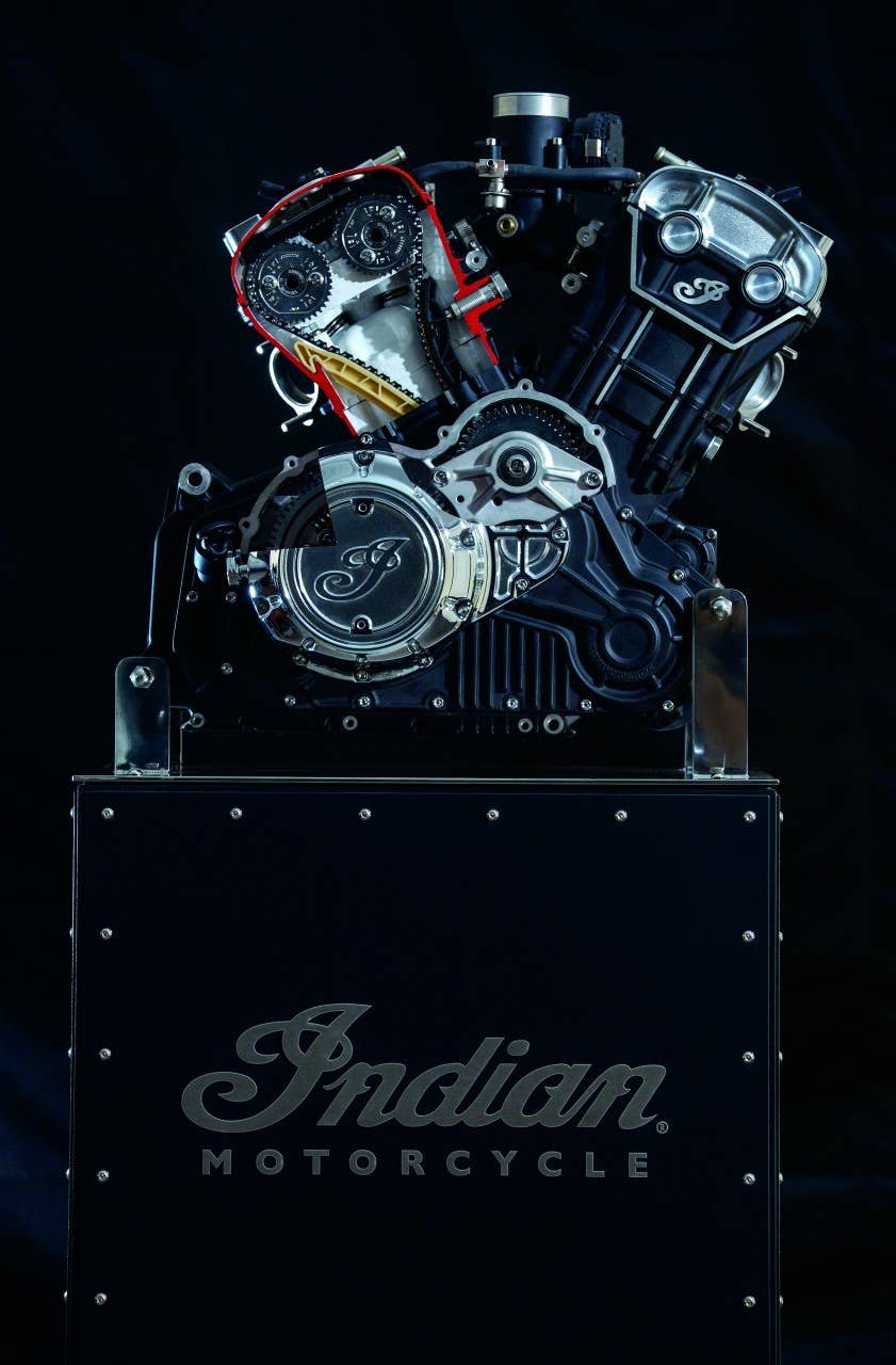 2016 indian scout sixty engine display detail