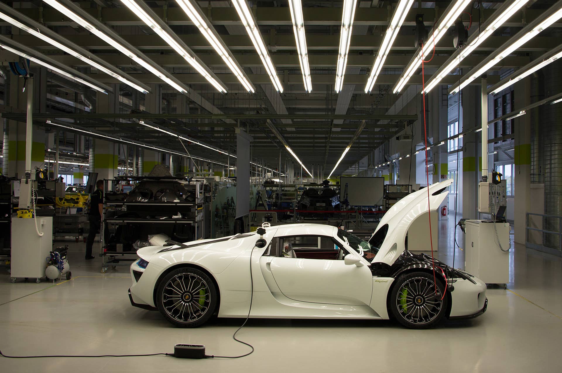 2015 Porsche 918 Spyder Factory Tour (view article) Photo copyright Michael Harley / AOL