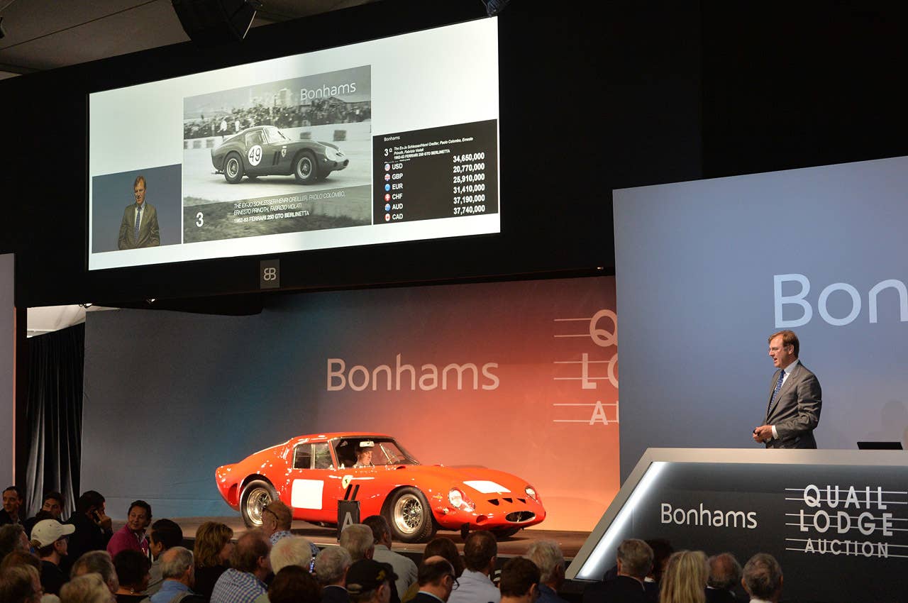 1962 Ferrari 250 GTO record auction sale (view article) Photo copyright Drew Phillips / AOL