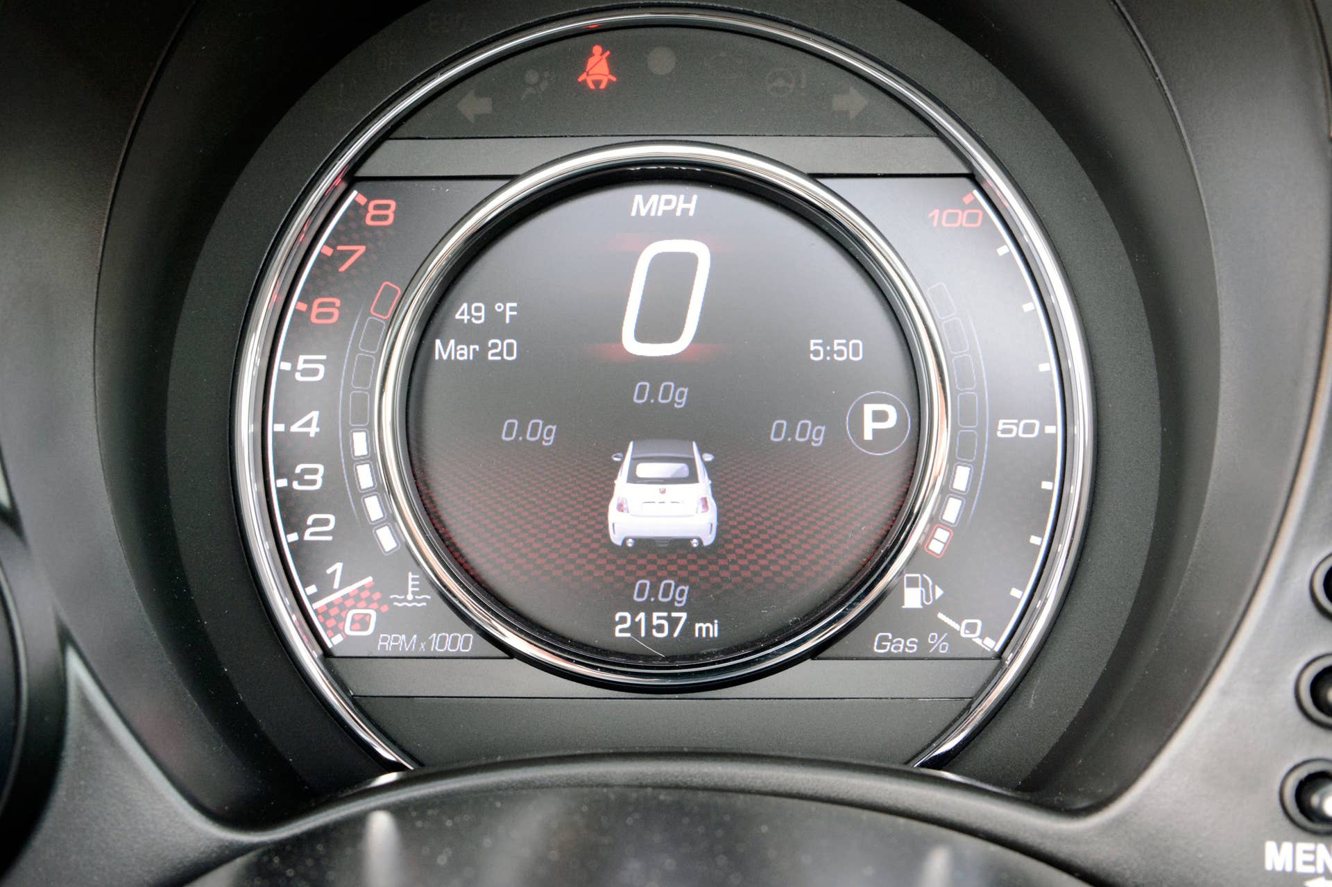 fiat 500c abarth 2015 speedometer