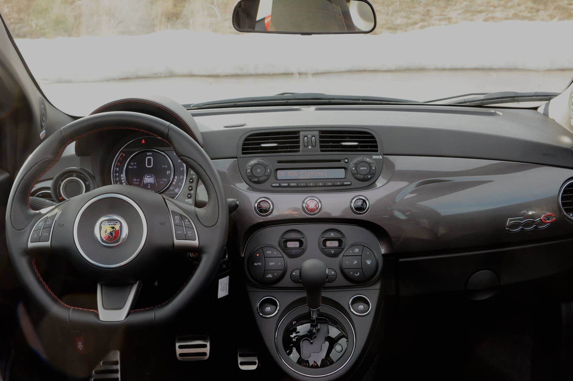fiat 500c abarth 2015 interior dashboard