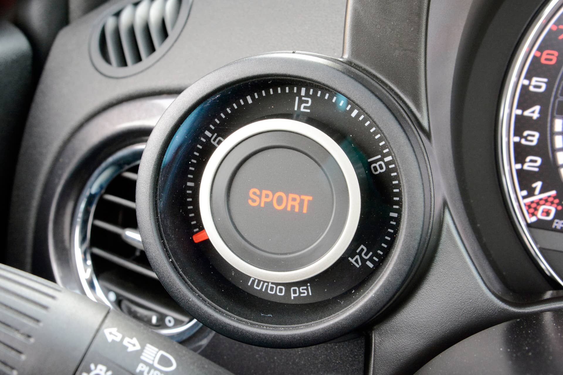 fiat 500c abarth 2015 turbo boost gauge