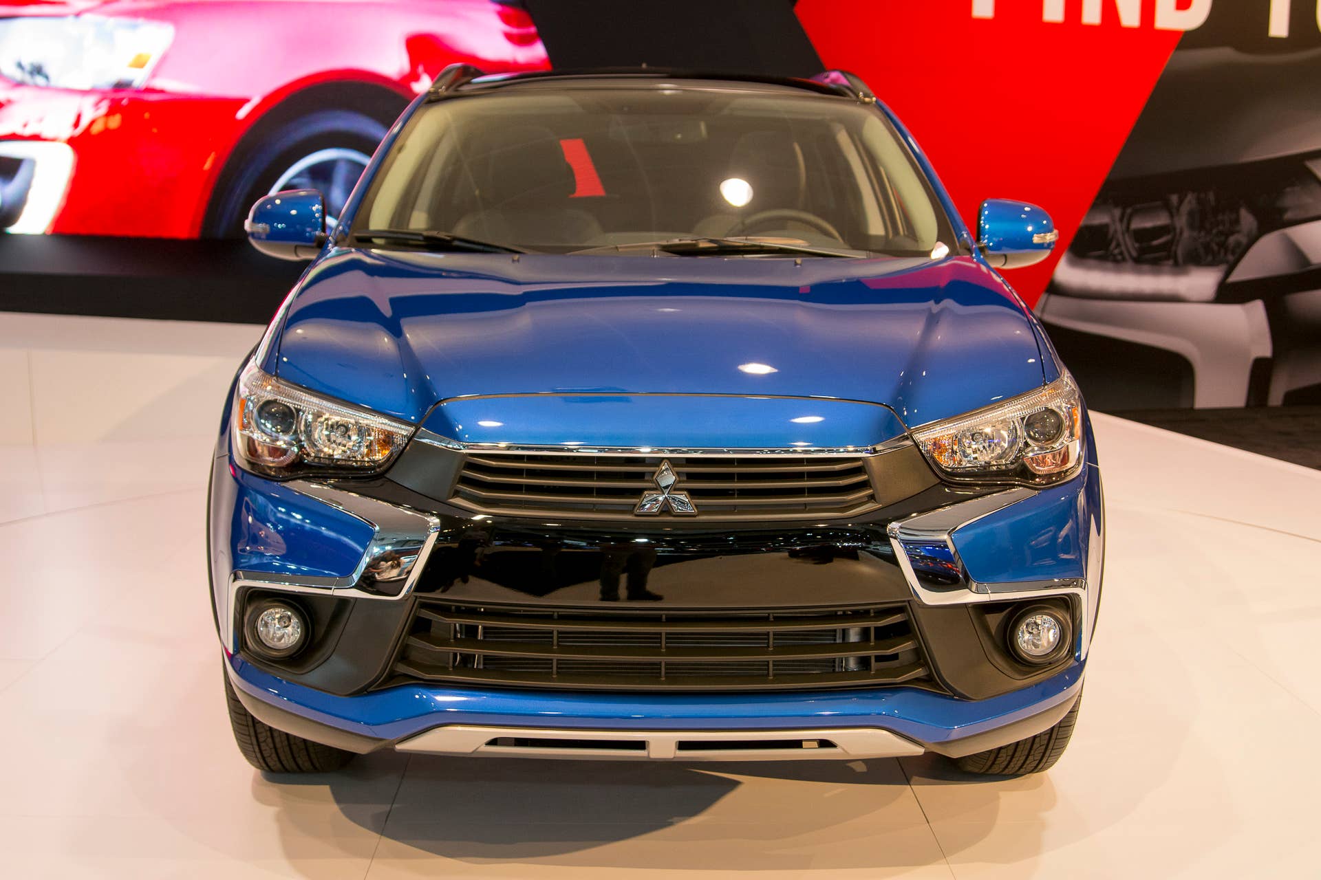 outlander sport mitsubishi grille fascia la auto show
