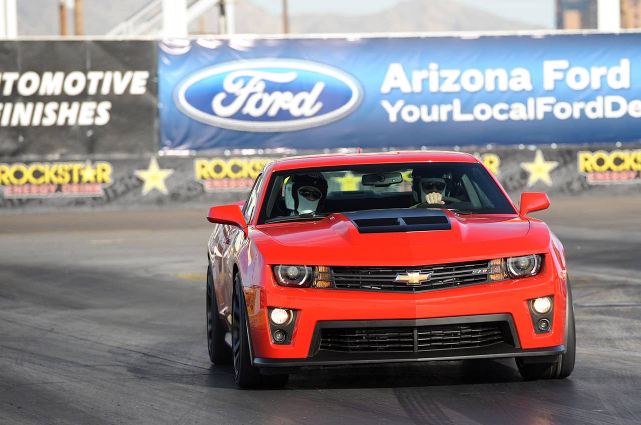 2012 Chevrolet Camaro ZL1 on track