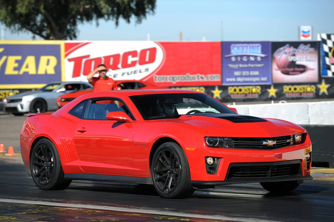 2012 Chevrolet Camaro ZL1 on track