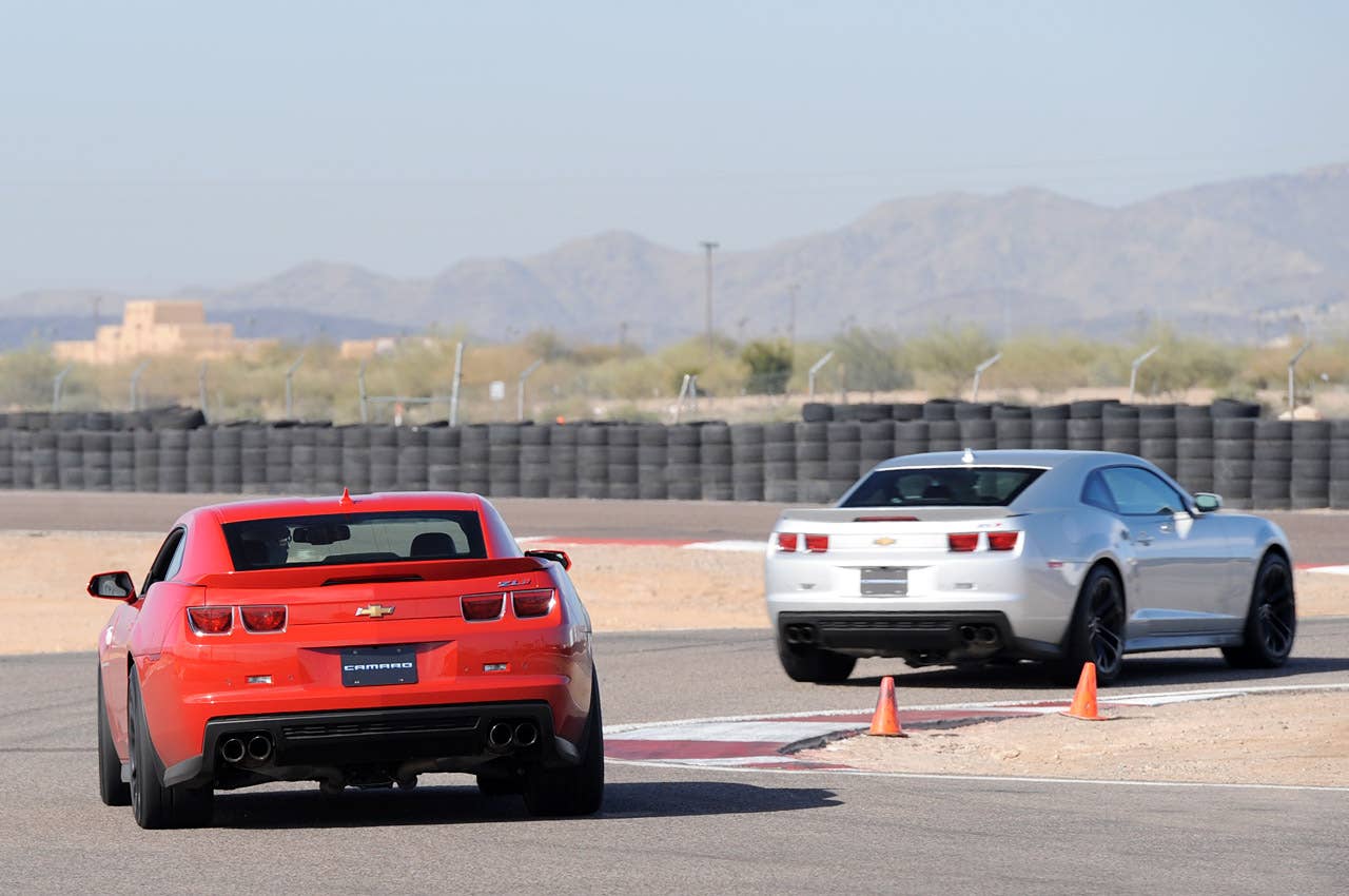 2012 Chevrolet Camaro ZL1 on track
