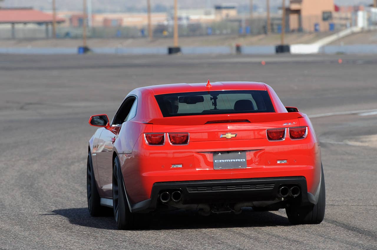 2012 Chevrolet Camaro ZL1 on track