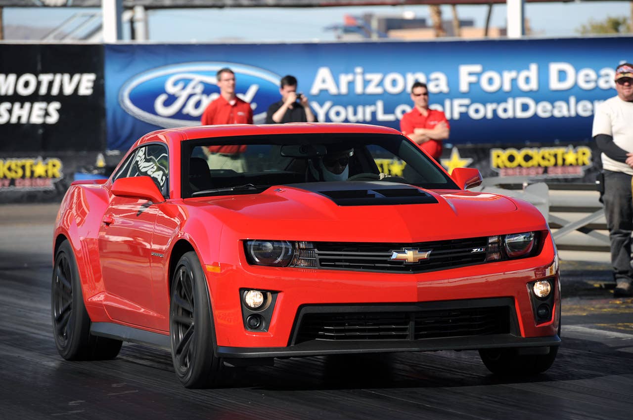2012 Chevrolet Camaro ZL1 on track