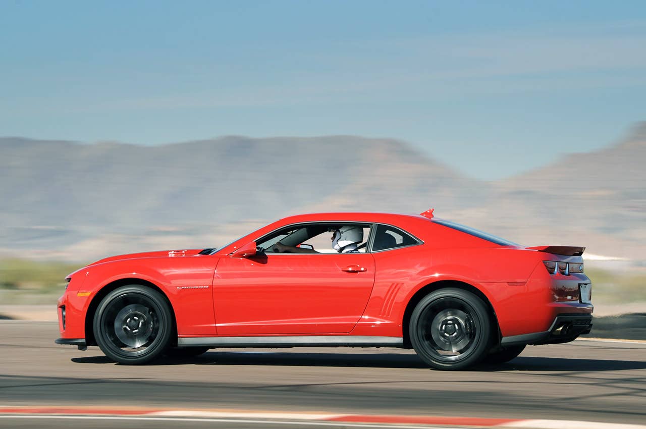 2012 Chevrolet Camaro ZL1 on track