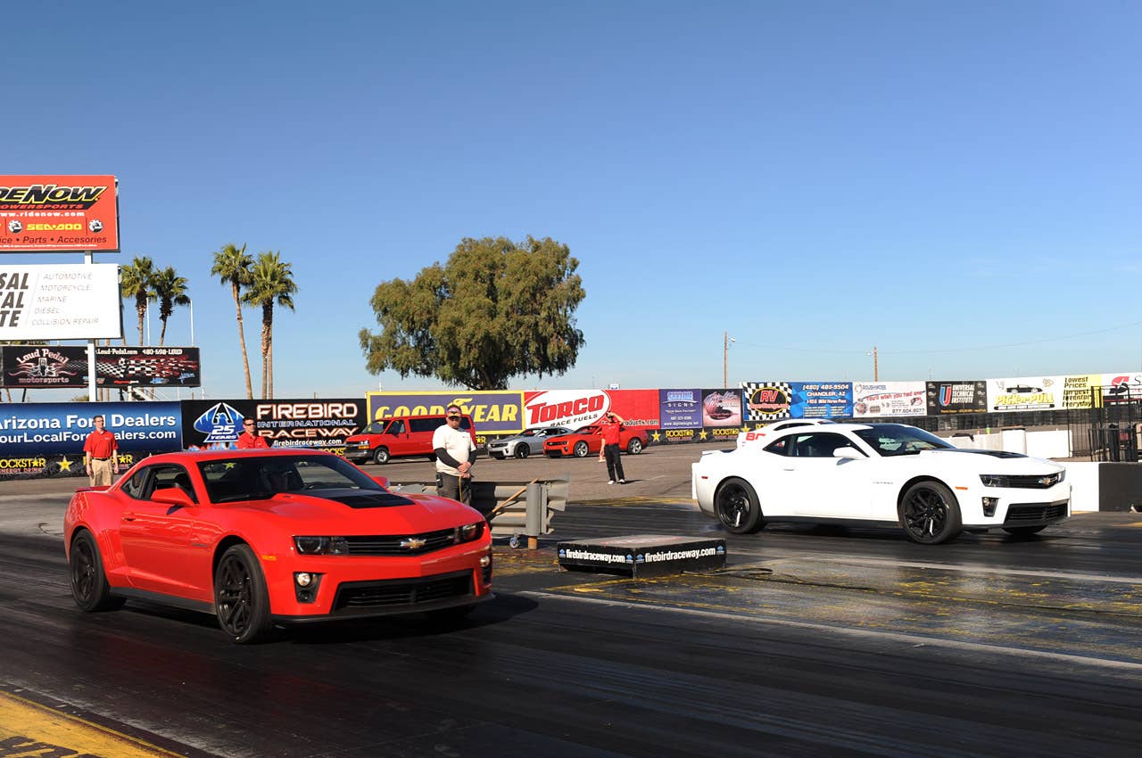 2012 Chevrolet Camaro ZL1 on track