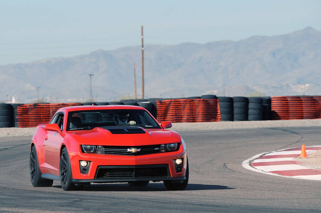 2012 Chevrolet Camaro ZL1 on track